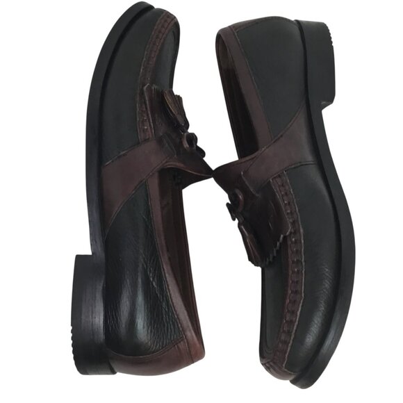 Johnston & Murphy Aragon Kiltie Tassel Loafers Mens 10.5M Leather Mahogany & Bla main image 10